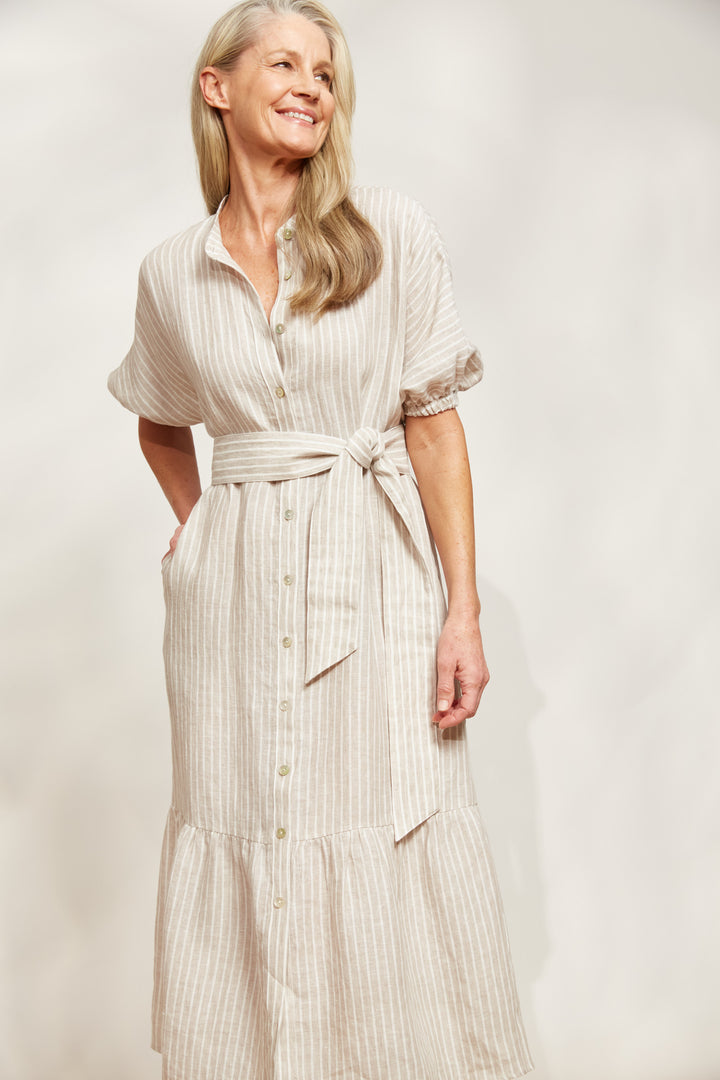 Sojourn Stripe Dress - Dune