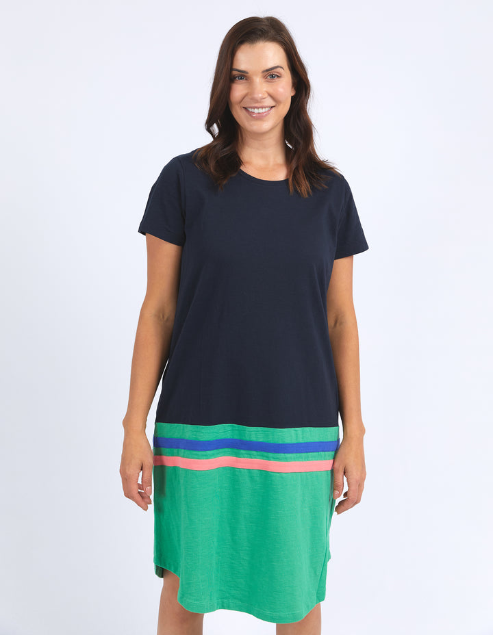 Elm Rhea Tee Dress - Navy