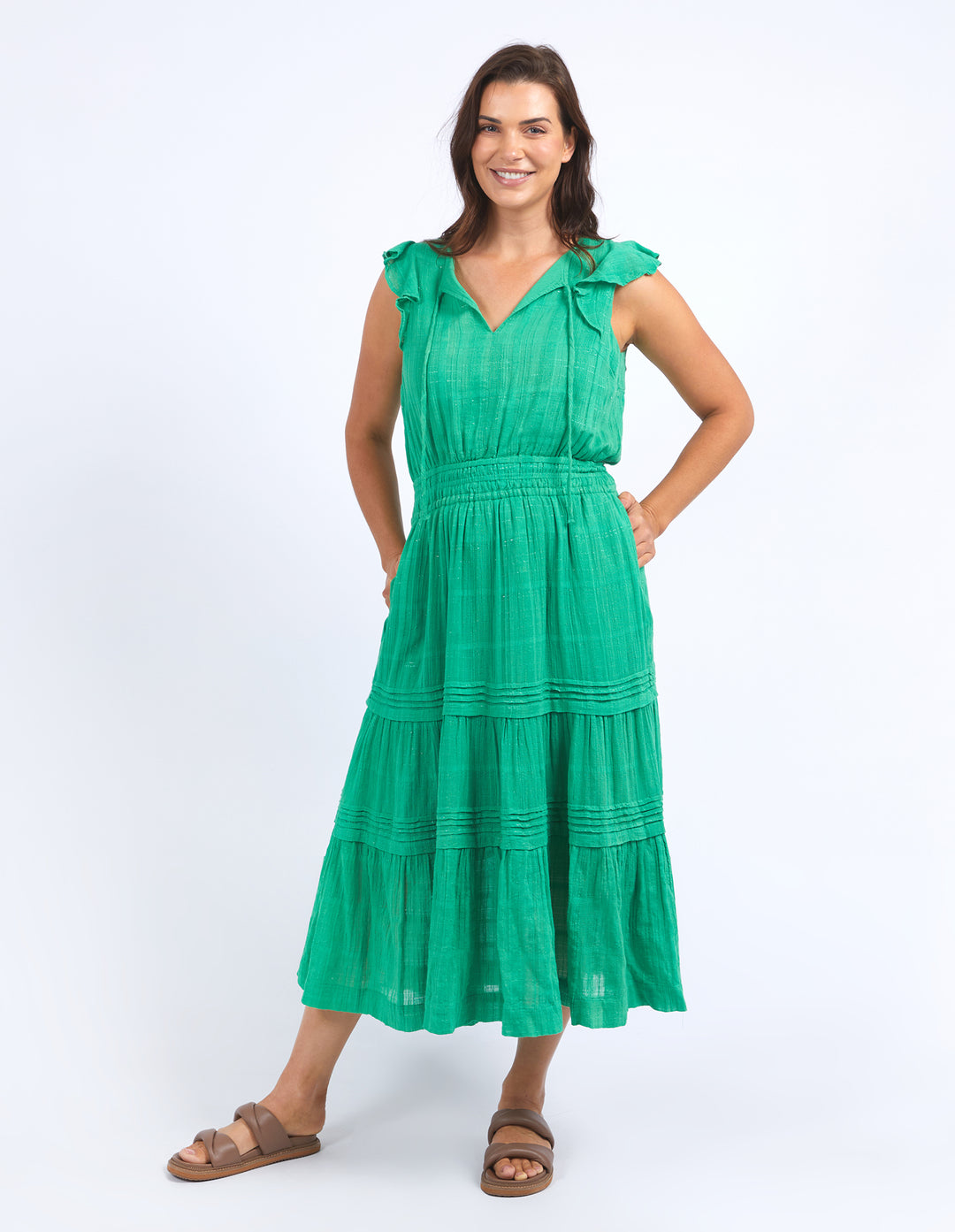 Elm Isabella Dress - Greenbriar