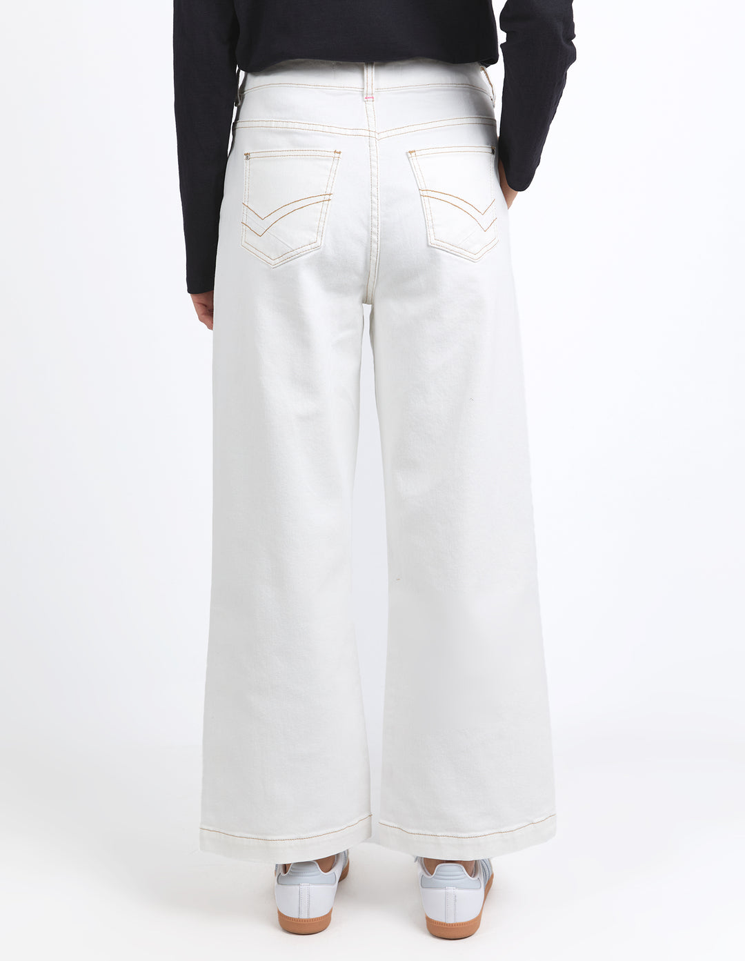 Izzy Wide Leg Jean - Vintage White