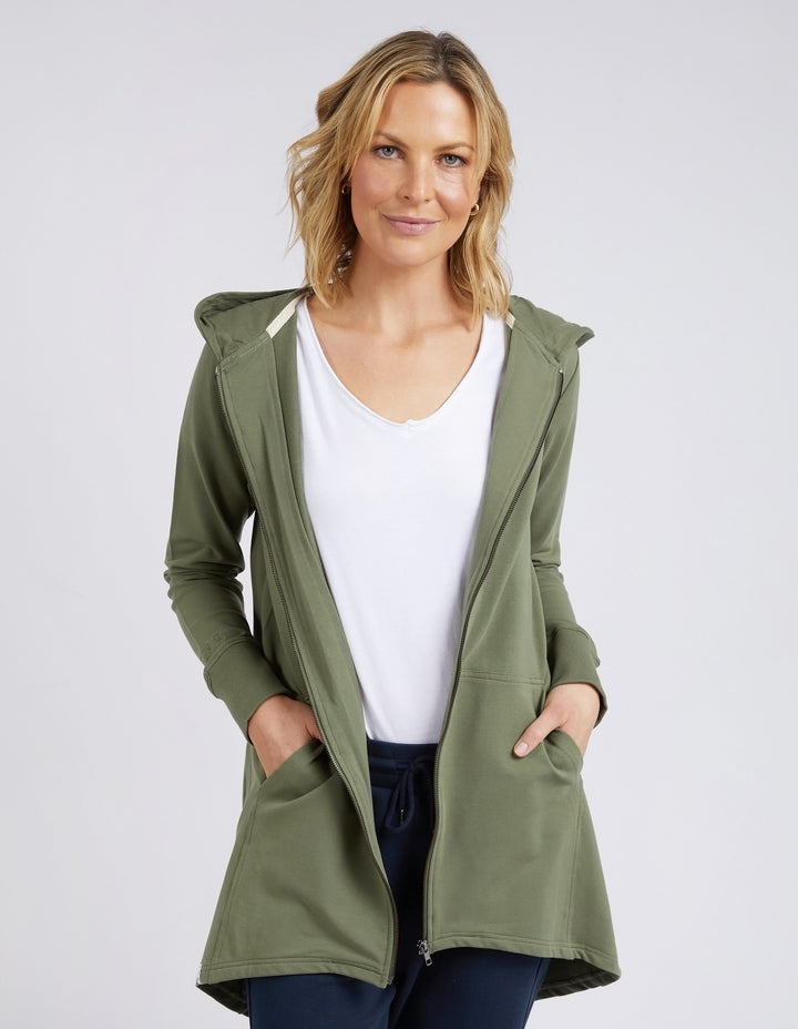 Elm Mara Zip Hoodie - Clover