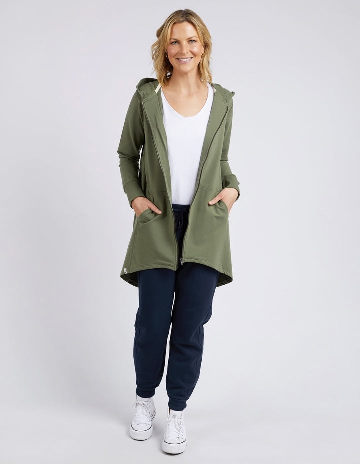 Elm Mara Zip Hoodie - Clover