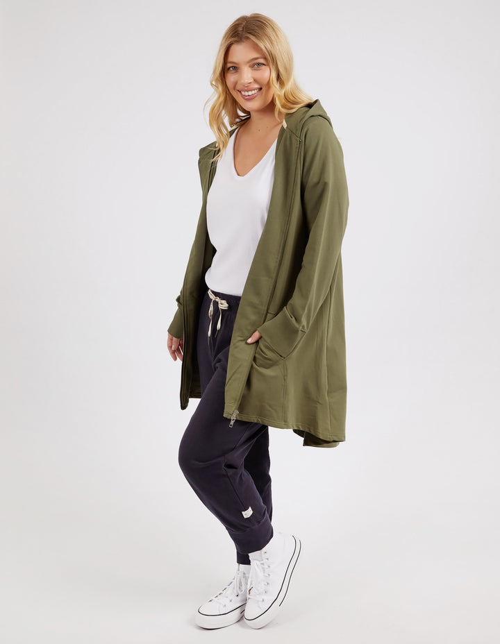 Elm Mara Zip Hoodie - Clover