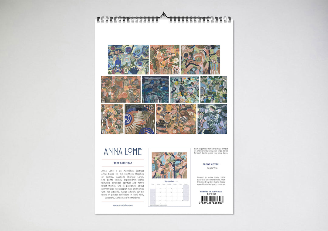 Anna Lohe 2025 Wall Calendar