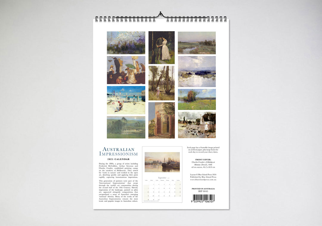 2025 Australian Impressionism Wall Calendar