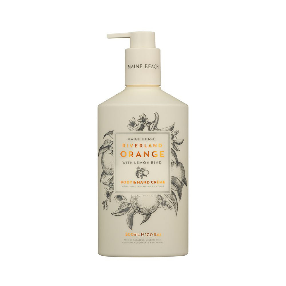 Riverland Orange (With Lemon Rind) Hand & Body Creme 500ml