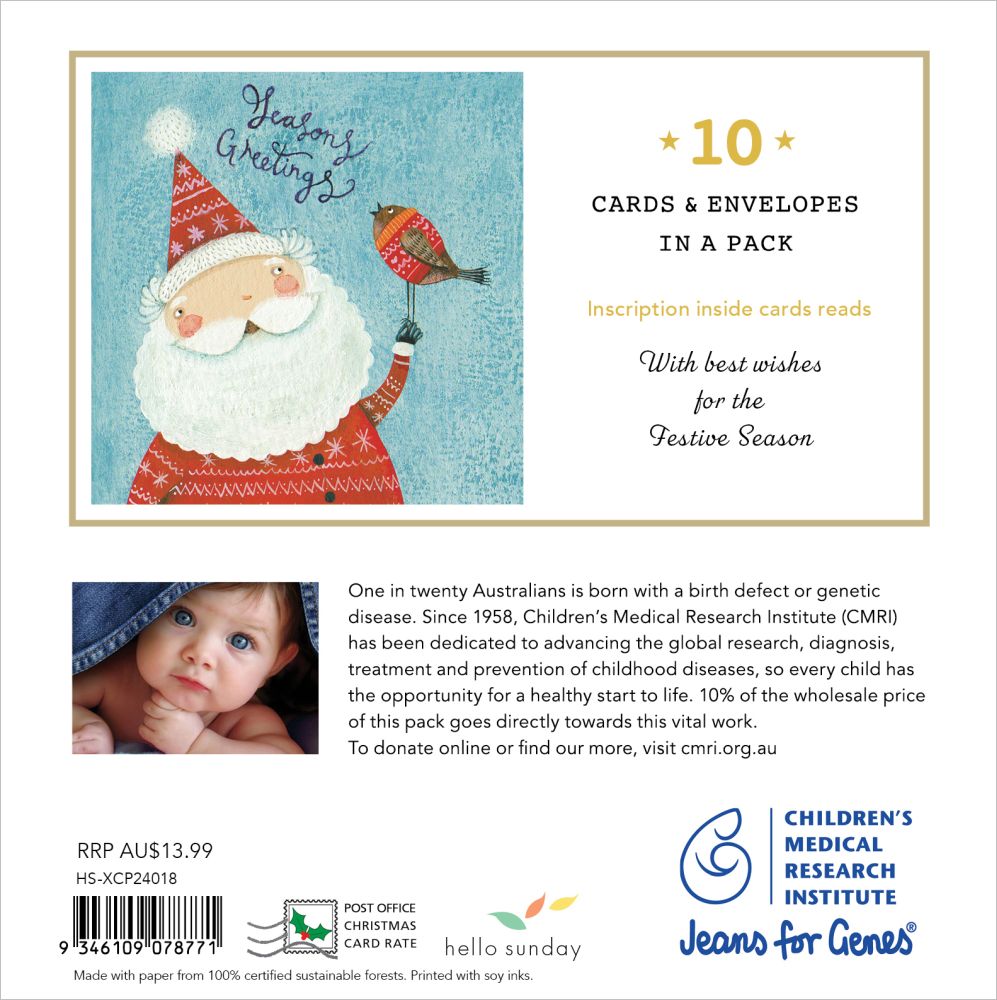 CMRI Santa - Charity Christmas Card Pack