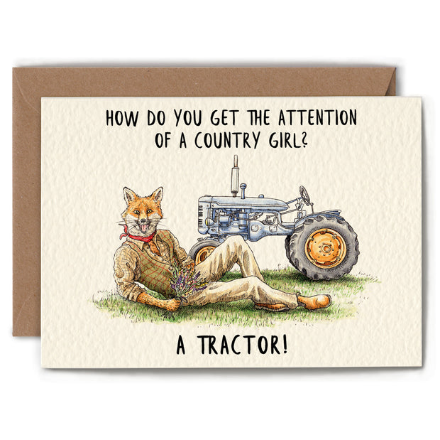 Bewilderbeest Country Girl Card
