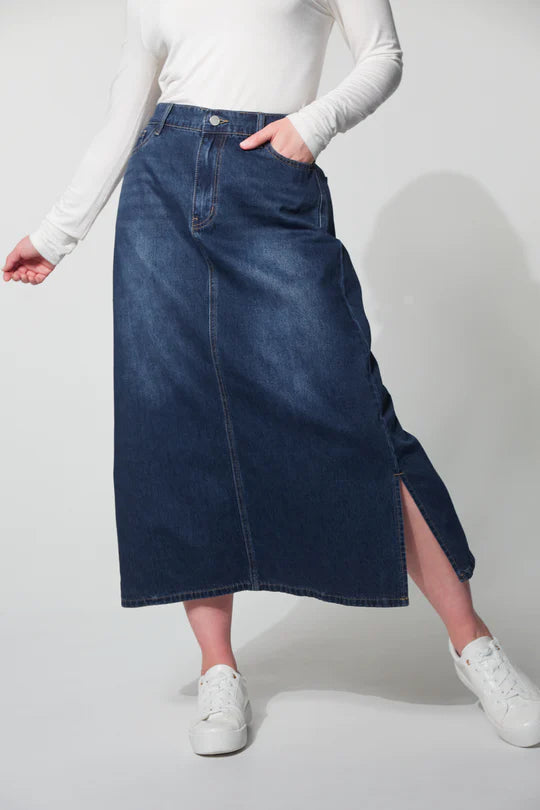 Dalton Denim Skirt - Indigo