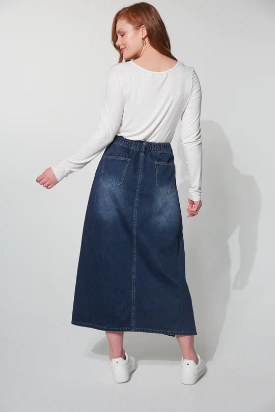 Dalton Denim Skirt - Indigo