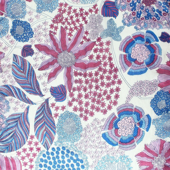 Justine Flower Print Silk Scarf