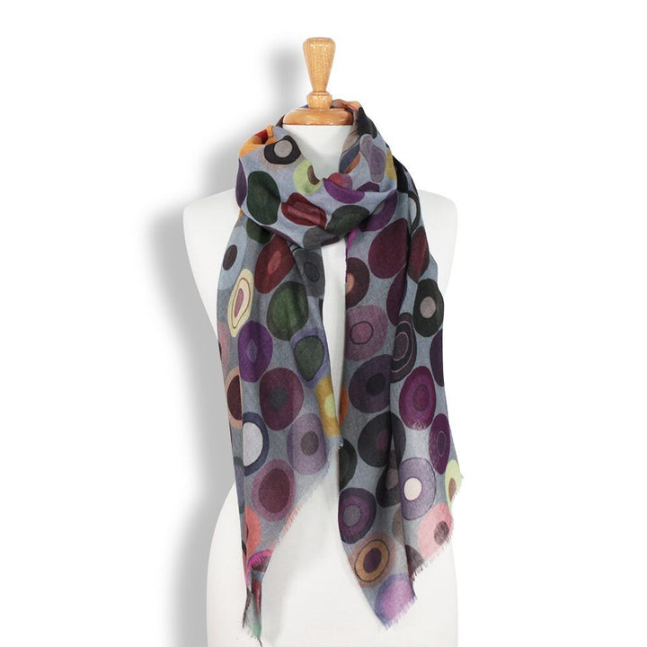 Modern Spot Wool Scarf