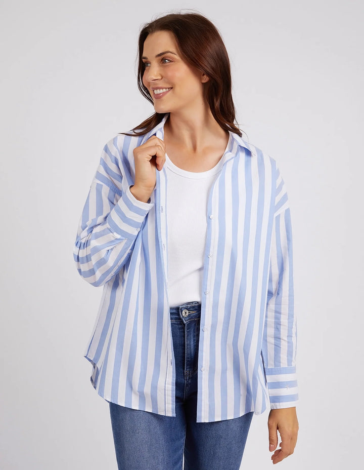 Elm Delia Stripe Shirt - Blue  & White