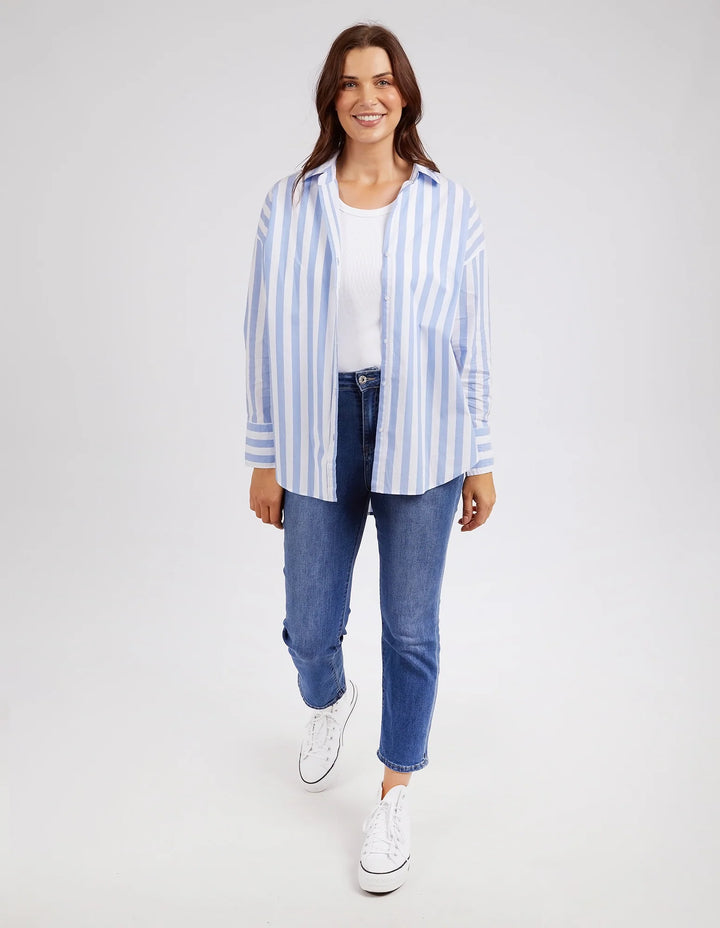 Elm Delia Stripe Shirt - Blue  & White