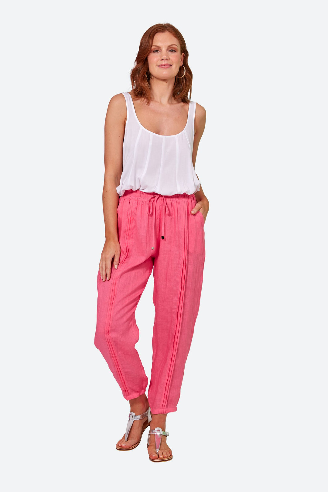 Eb & Ive La Vie Pintuck Pant - Candy