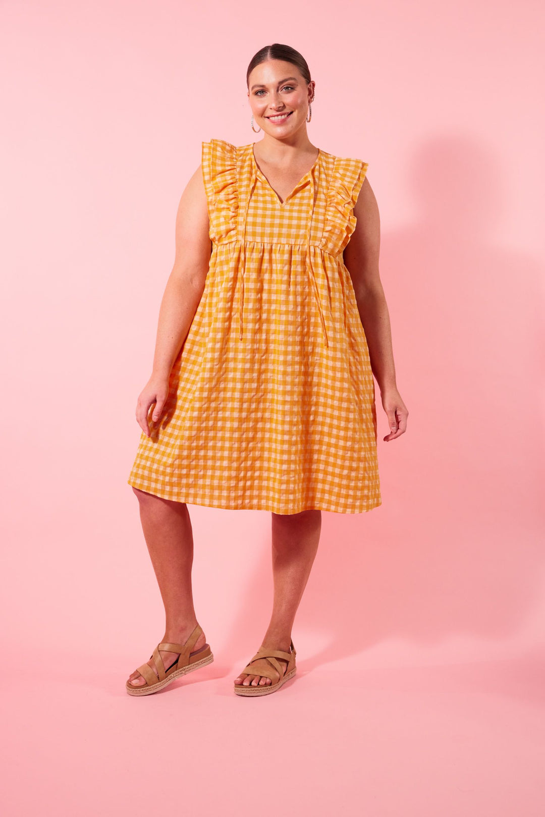 Isle of Mine Alfresco Frill Dress - Sunrise