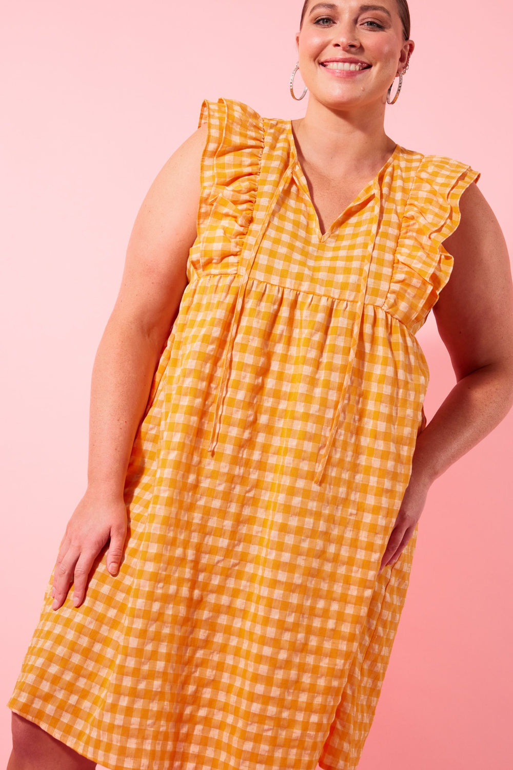 Isle of Mine Alfresco Frill Dress - Sunrise