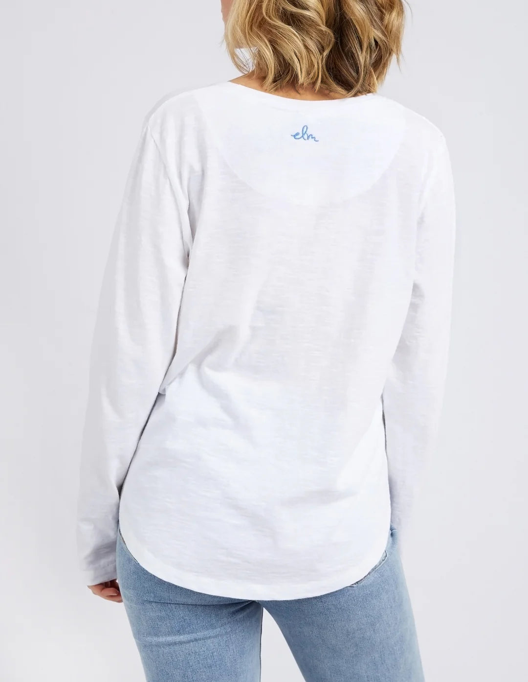 Elm Byron L/S Tee - White