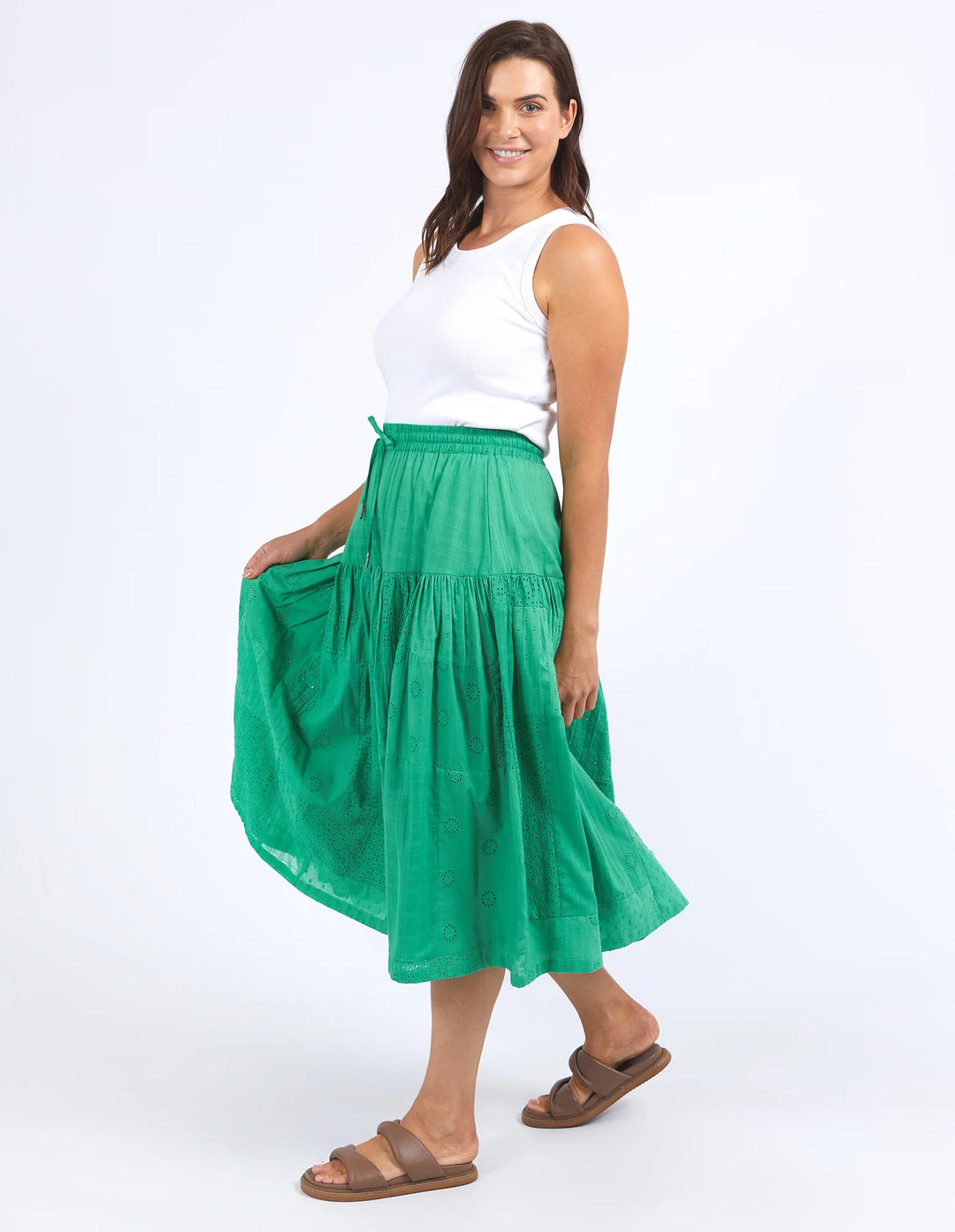 Elm Clementine Skirt - Greenbriar