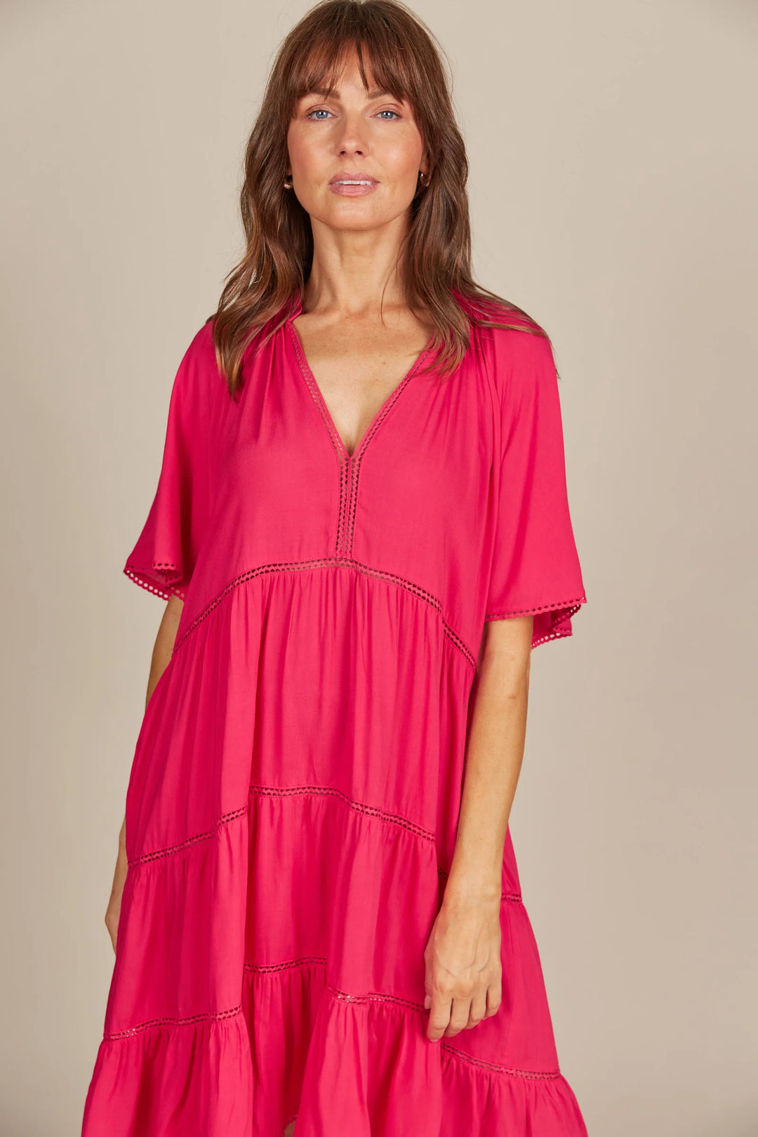 Esme Dress  - Raspberry