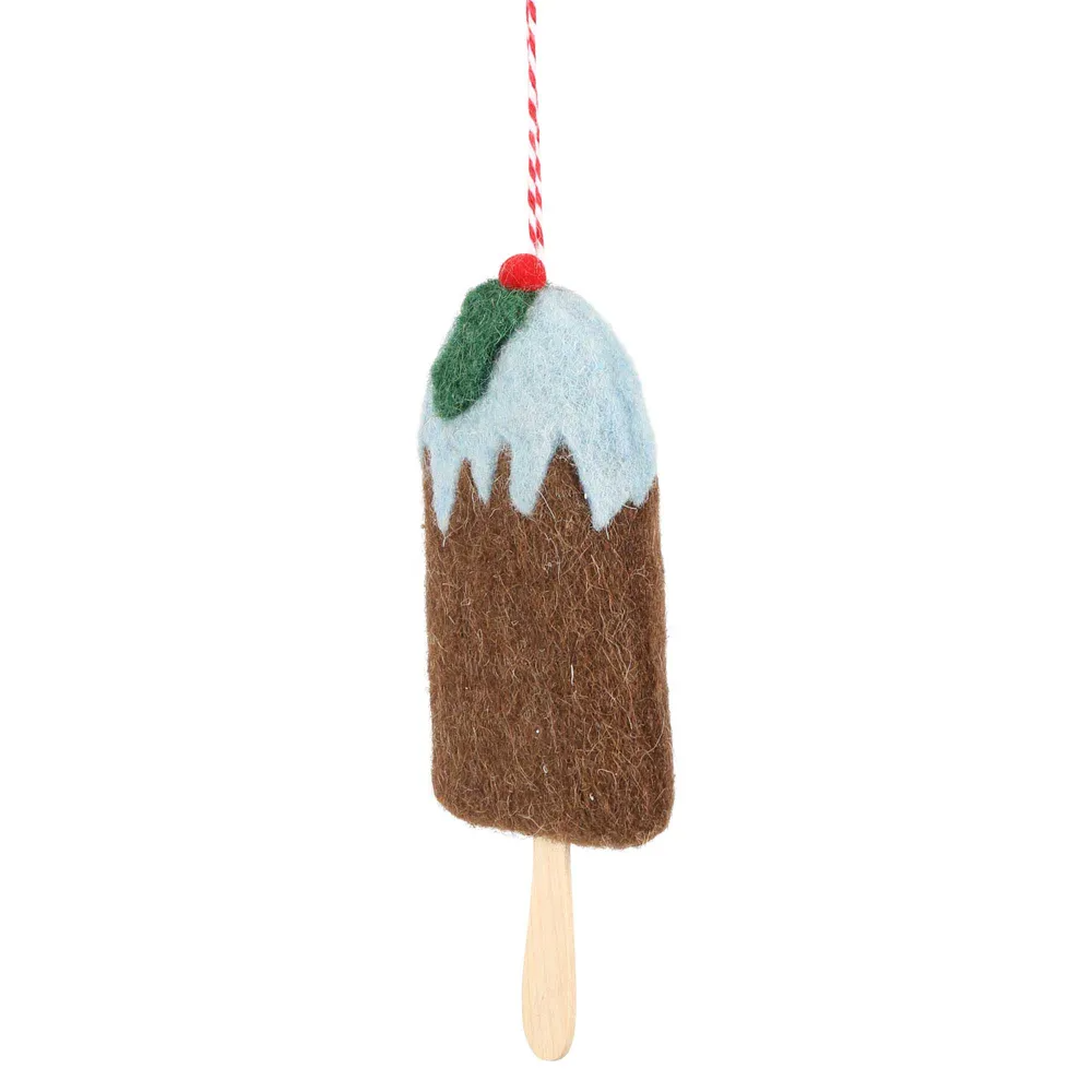 Mervelle Felt Ice Cream Hanging Tree Ornament - Blue