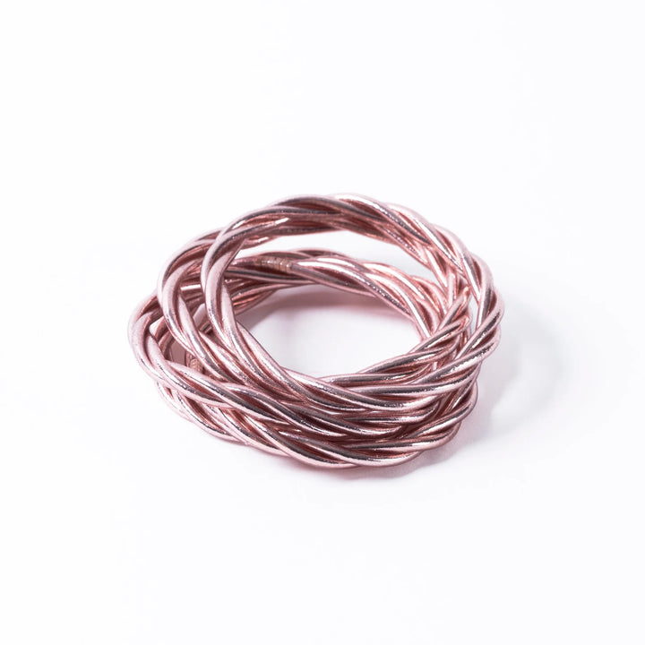 Buddhist Bracelet Twist - Rose Gold