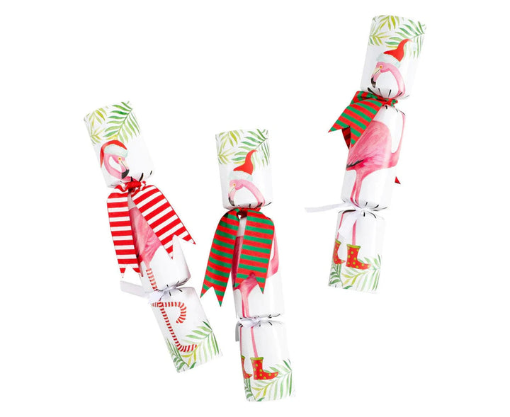 Christmas Flamingos Crackers (Box of 8)