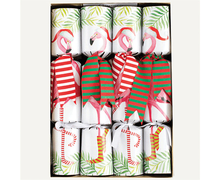 Christmas Flamingos Crackers (Box of 8)