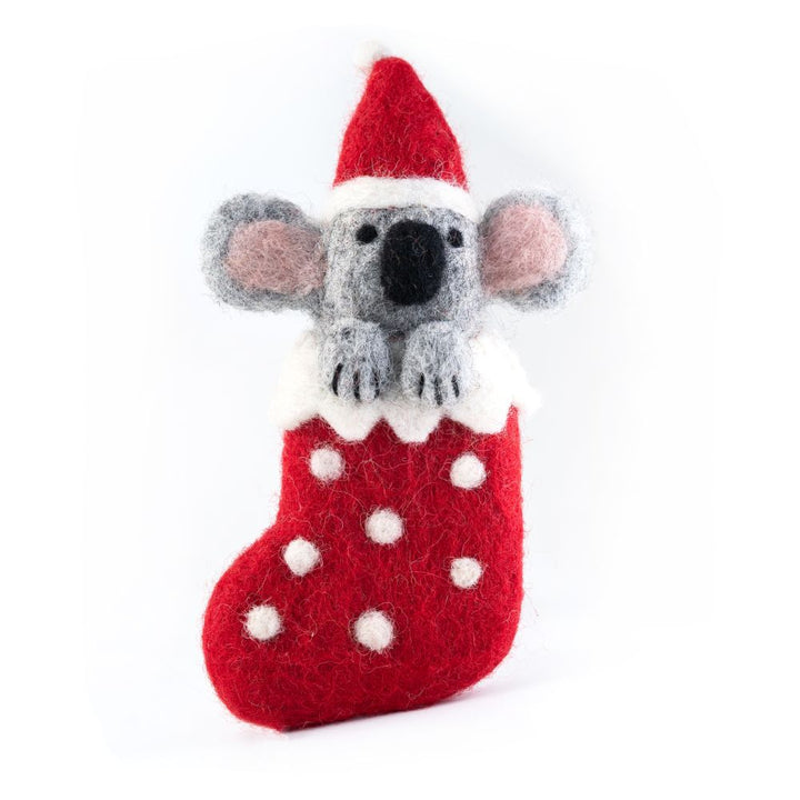 Koala Stocking Christmas Decoration