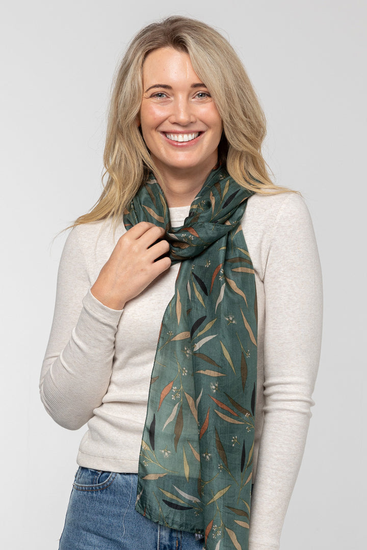 Gumleaf Silk Scarf