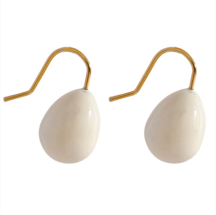 Enamel Drop Earrings