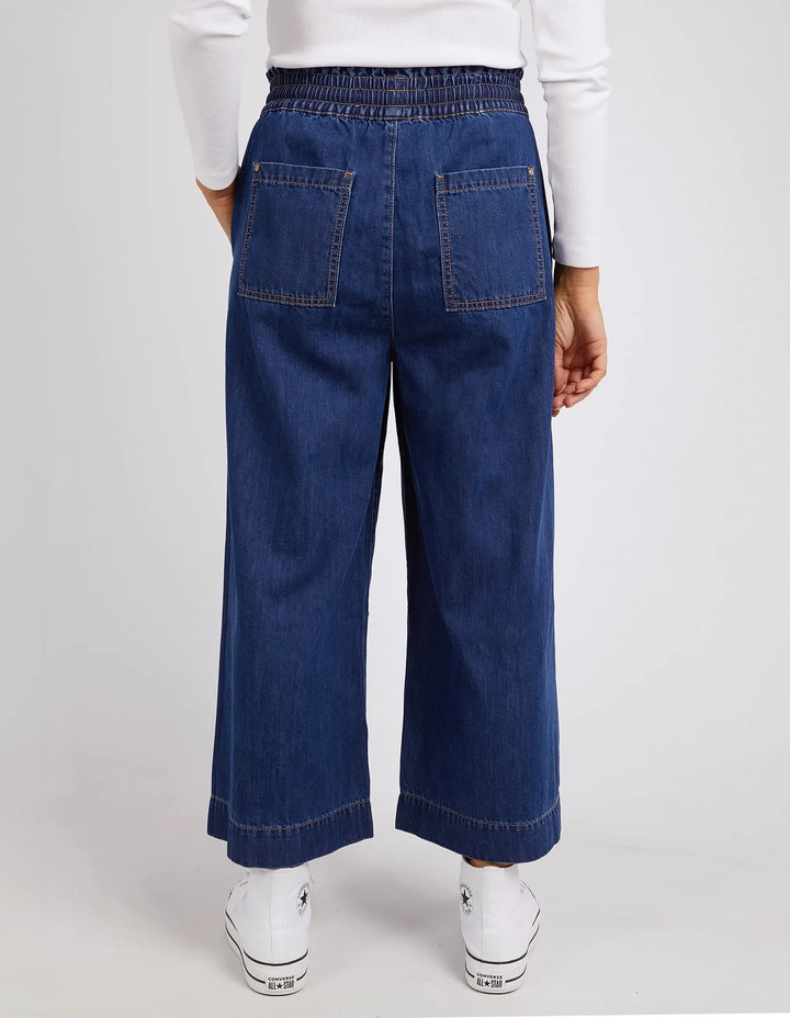 Elm Greta Wide Leg Pant - Dark Blue