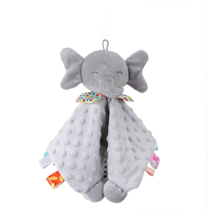 Hello Chester Elephant Comforter - Grey Velour