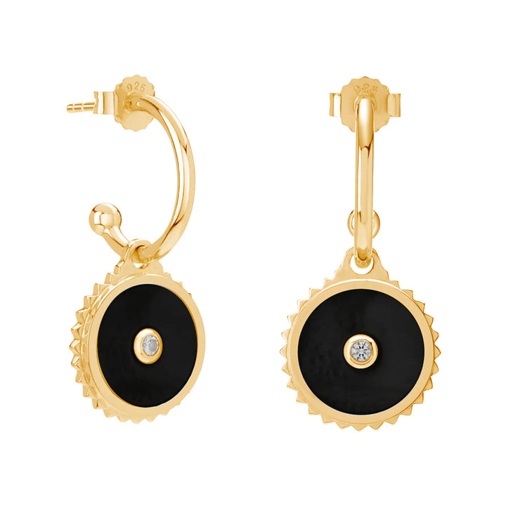 Halcyon Equilibrium Earrings -18kt Yellow Gold Plate