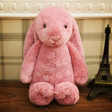 Hello Chester Soft Plush Toy - Dark Pink Bunny