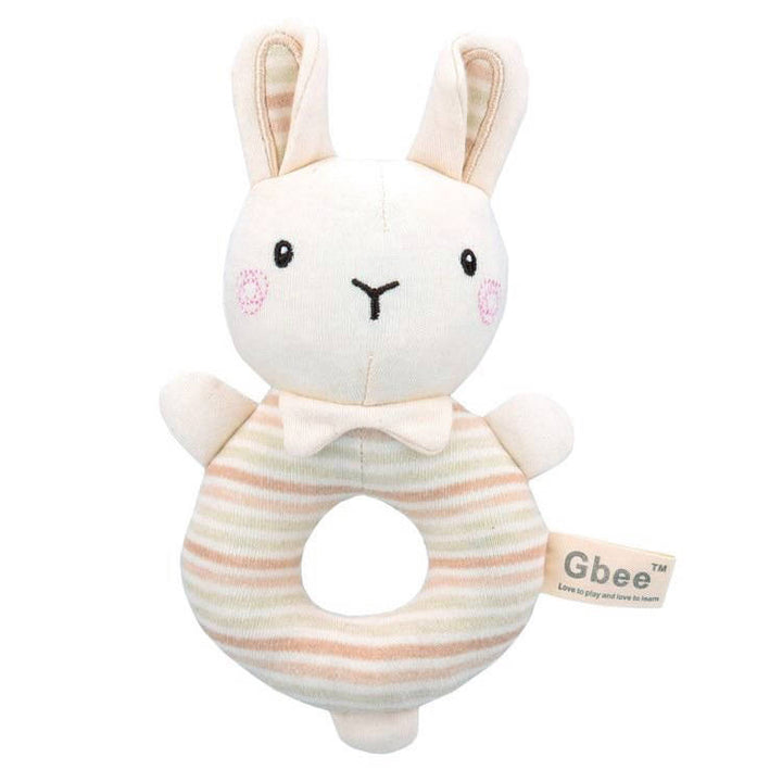 Hello Chester Organic Cotton Round Rattle - Rabbit