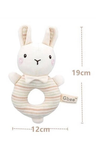 Hello Chester Organic Cotton Round Rattle - Rabbit