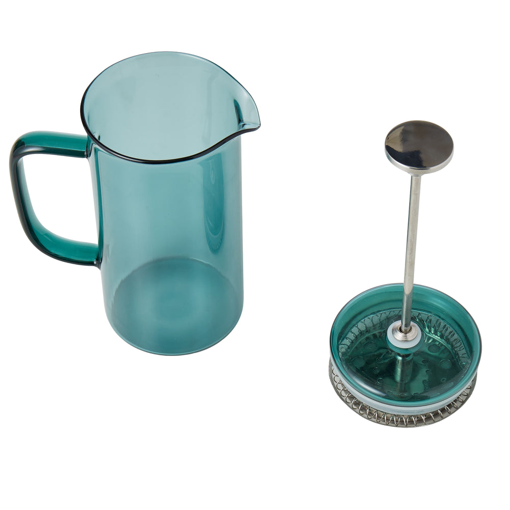 Leaf & Bean Glass French Press 350ml - Green