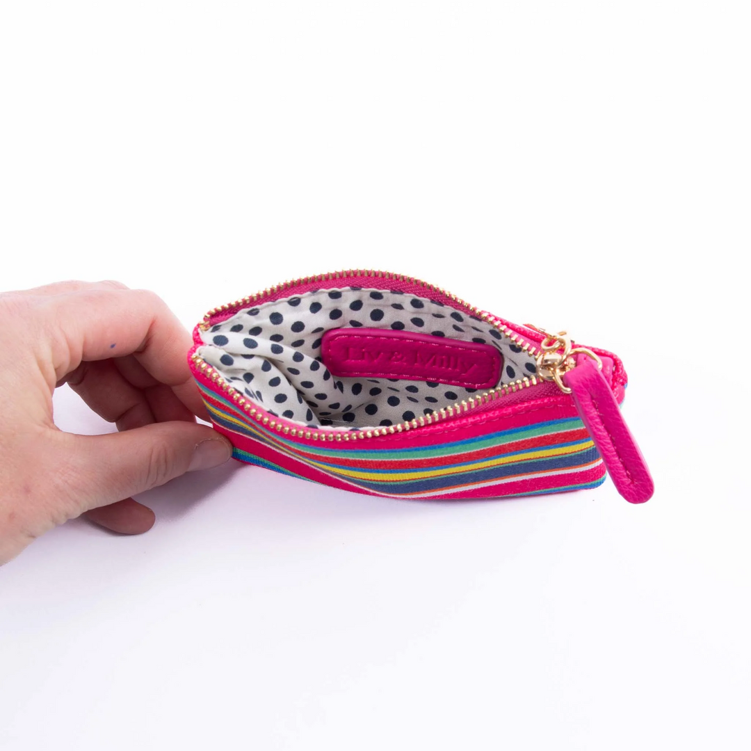 Kristina Forrest Design Coin Purse - Bright Stripes