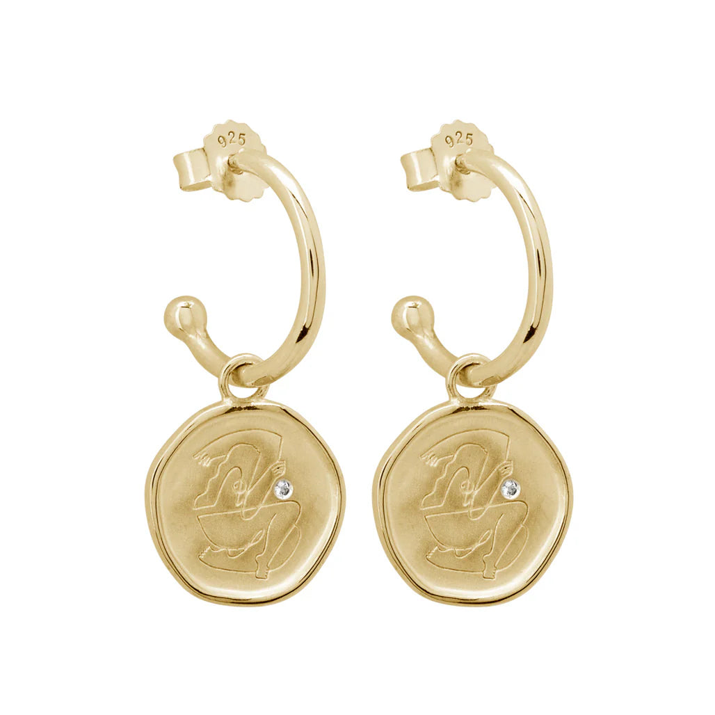 Empowerment Hoop Earrings - Gold