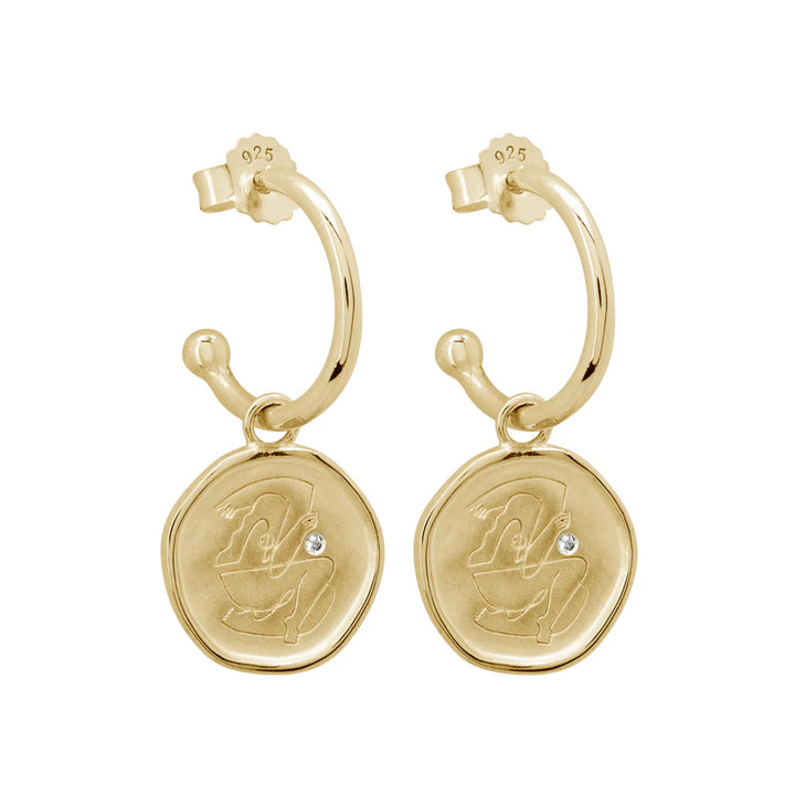 Empowerment Hoop Earrings - Gold