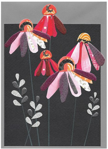 Cinnamon Aitch Pink Daisies Card