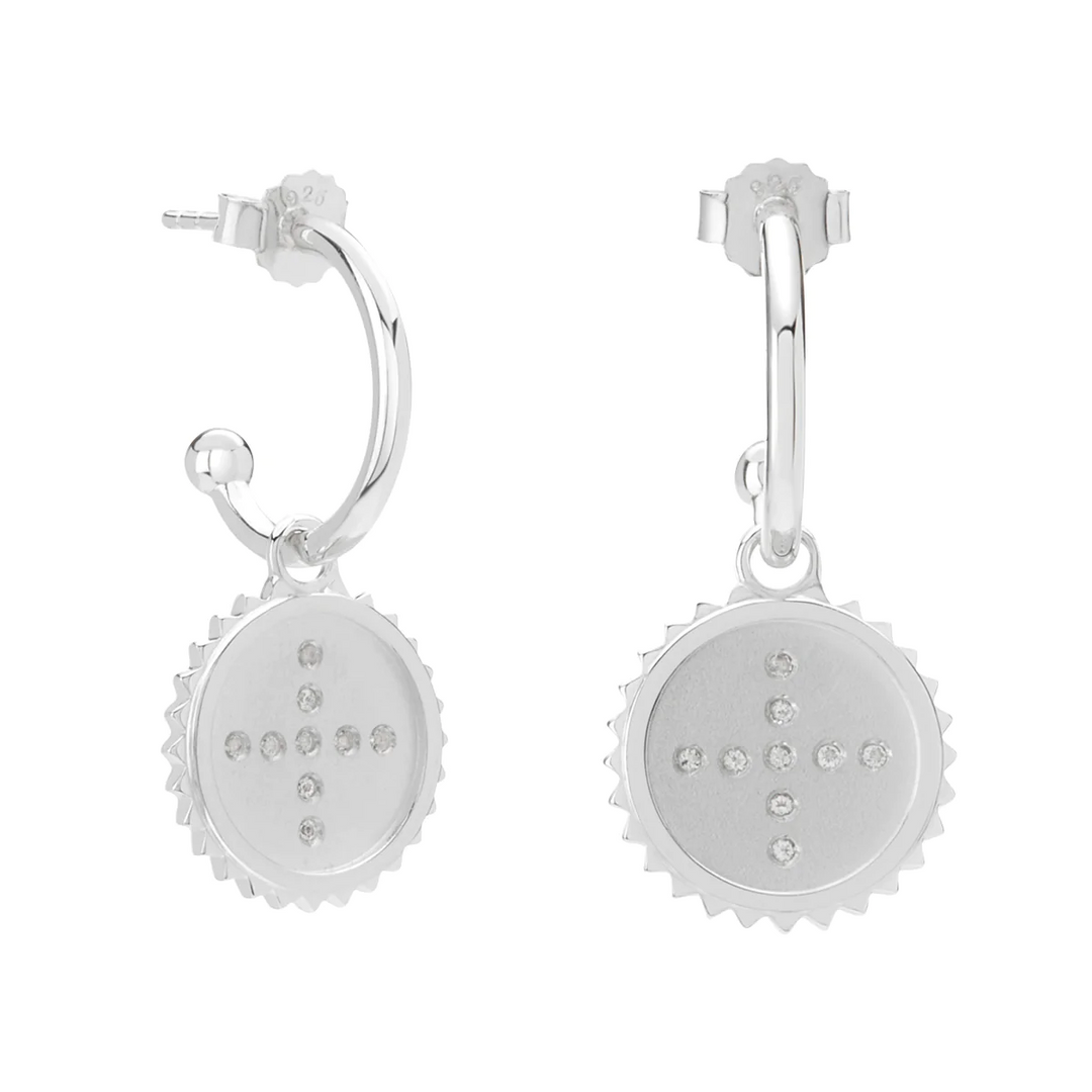 Halcyon Hoop Earrings in Sterling Silver