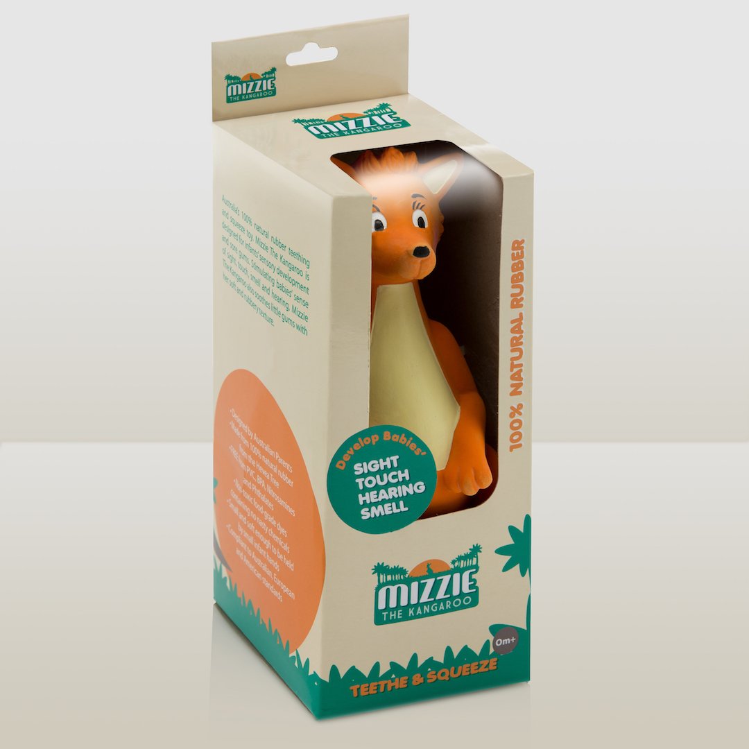 Mizzie The Kangaroo – Baby Teething Toy