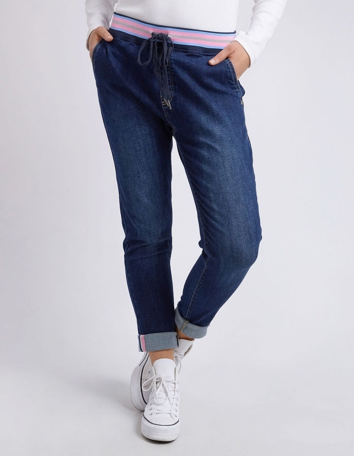 Elm Melody Denim Jogger - Indigo