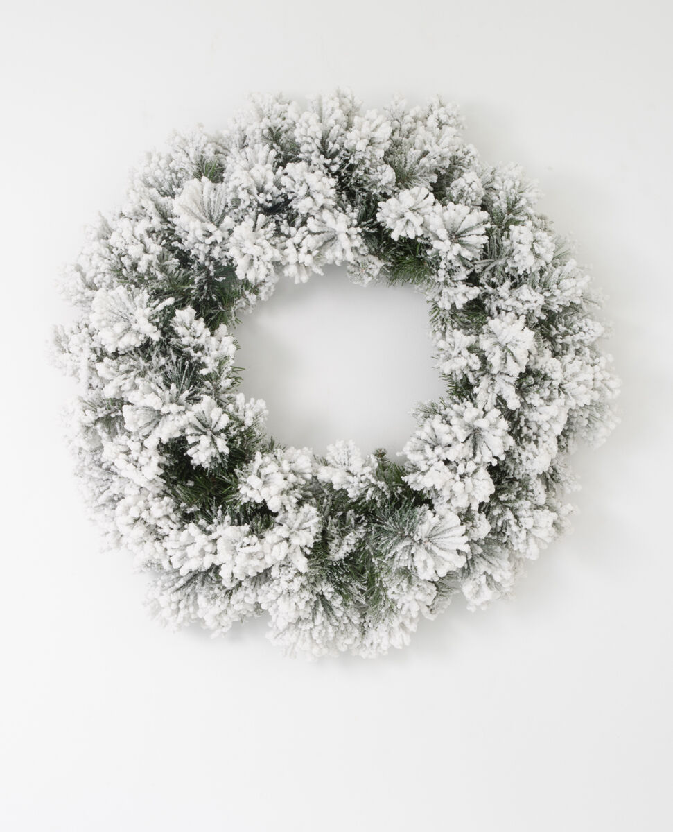 Fir Lush Snow Christmas Wreath - 60cm