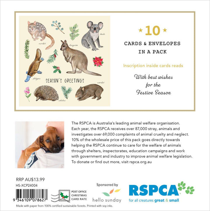 RSPCA Australian Fauna  - Charity Christmas Card Pack