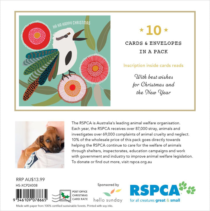 RSPCA Kookaburra - Charity Christmas Card Pack