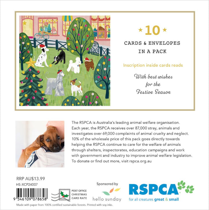 RSPCA Playful Dogs - Charity Christmas Card Pack