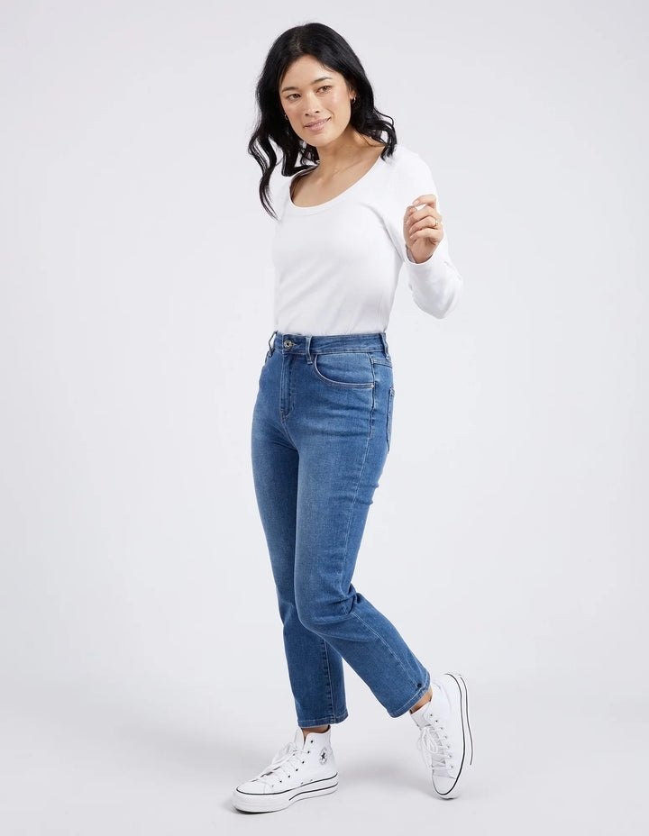 Elm Ada Straight Leg Jean - Blue